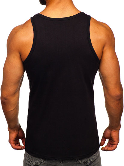 Bolf Herren Tank Top mit Motiv Schwarz  143026