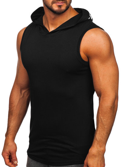 Bolf Herren Tank Top mit Motiv Schwarz  2537