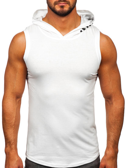 Bolf Herren Tank Top mit Motiv Schwarz  B2537