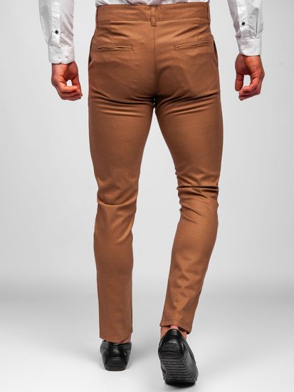 Bolf Herren Textilhose Chino Hose Braun 0017