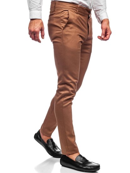 Bolf Herren Textilhose Chino Hose Braun 0017