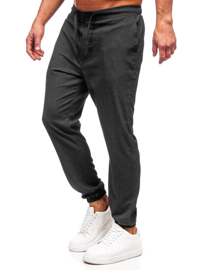 Bolf Herren Textilhose Joggers Anthrazit  0065