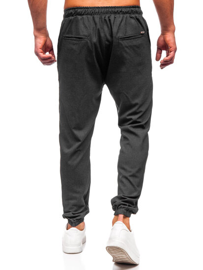 Bolf Herren Textilhose Joggers Anthrazit  0065