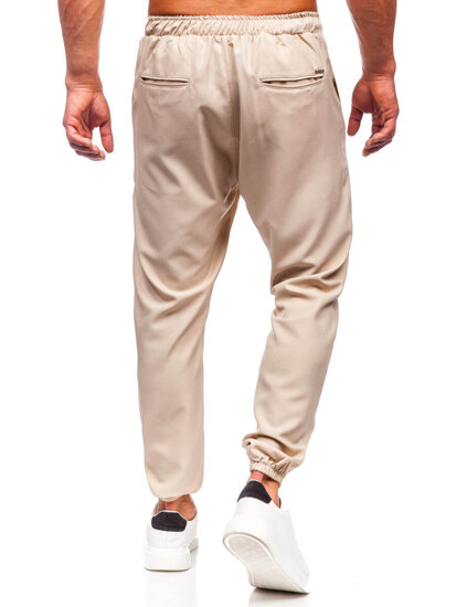 Bolf Herren Textilhose Joggers Beige  0065