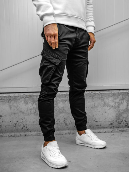 Bolf Herren Textilhose Joggers Cargohose Schwarz  SK850A