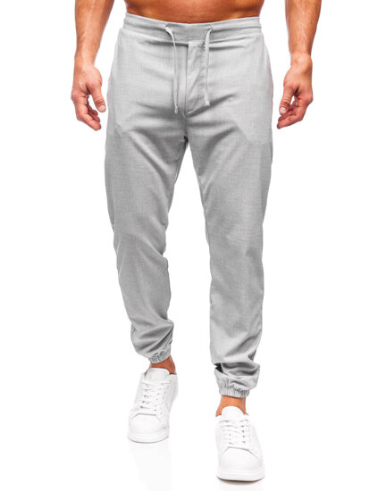 Bolf Herren Textilhose Joggers Grau  0065