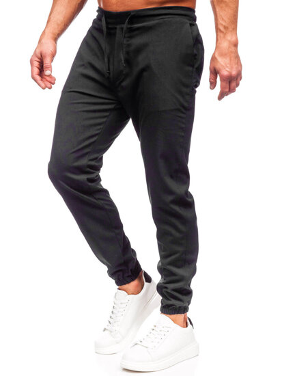 Bolf Herren Textilhose Joggers Schwarz  0065