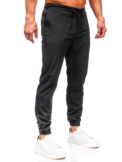 Bolf Herren Textilhose Joggers Schwarz  0065