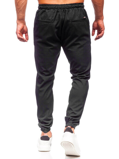 Bolf Herren Textilhose Joggers Schwarz  0065