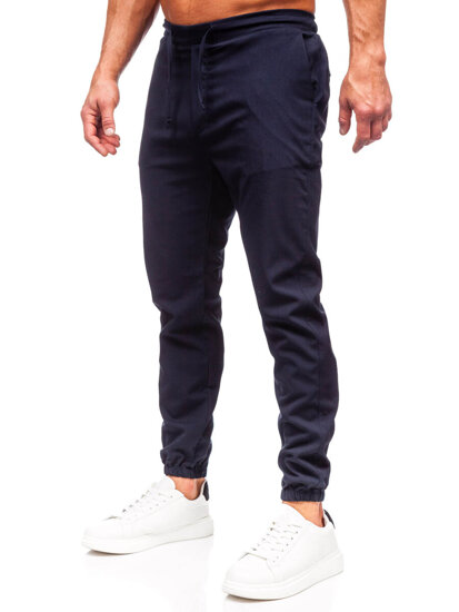 Bolf Herren Textilhose Joggers Tintenblau  0065