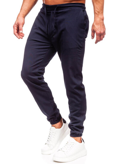 Bolf Herren Textilhose Joggers Tintenblau  0065