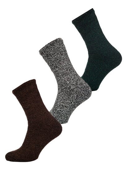 Bolf Herren Thermosocken für den Winter Mehrfarbig-4  A8990-2-3P 3PACK