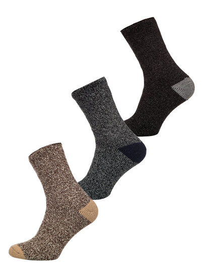 Bolf Herren Thermosocken für den Winter Mehrfarbig A8990-1-3P 3PACK