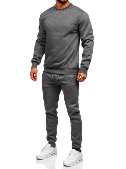 Bolf Herren Trainingsanzug Schwarzgrau  D001