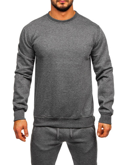 Bolf Herren Trainingsanzug Schwarzgrau  D001