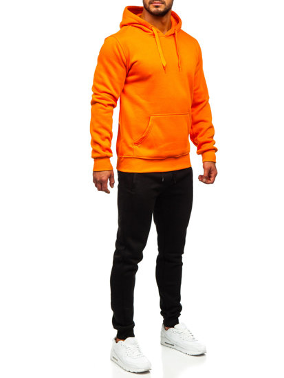 Bolf Herren Trainingsanzug Zweiteiler mit Kapuze Orange  D002