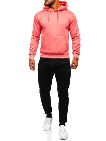 Bolf Herren Trainingsanzug Zweiteiler mit Kapuze Rosa  D002-53