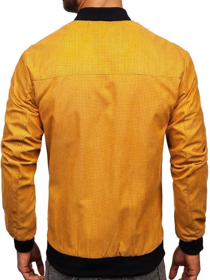 Bolf Herren Übergangsjacke Bomberjacke Camel  6115