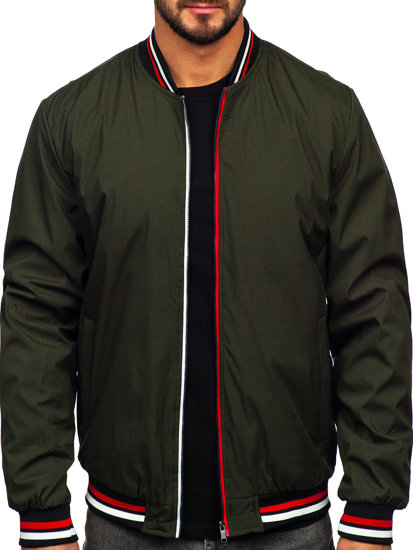 Bolf Herren Übergangsjacke Bomberjacke Khaki  84M3001