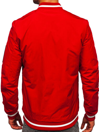 Bolf Herren Übergangsjacke Bomberjacke Rot  84M3034