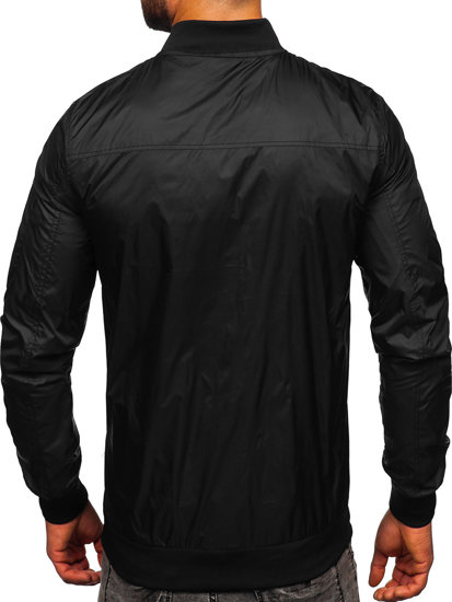 Bolf Herren Übergangsjacke Bomberjacke Schwarz  5M708