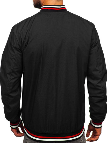 Bolf Herren Übergangsjacke Bomberjacke Schwarz  84M3001