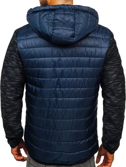 Bolf Herren Übergangsjacke Dunkelblau  TY28