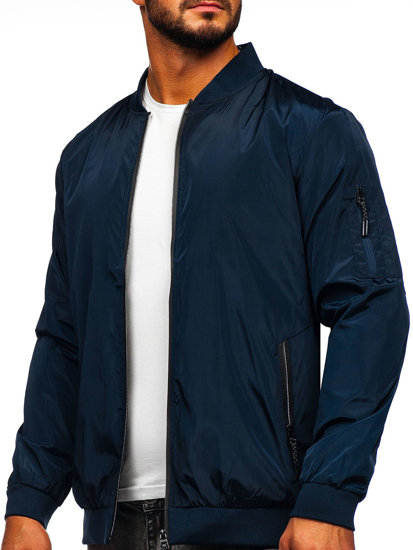 Bolf Herren Übergangsjacke Dunkelblau  W3908