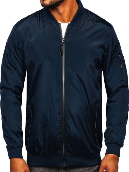 Bolf Herren Übergangsjacke Dunkelblau  W3908