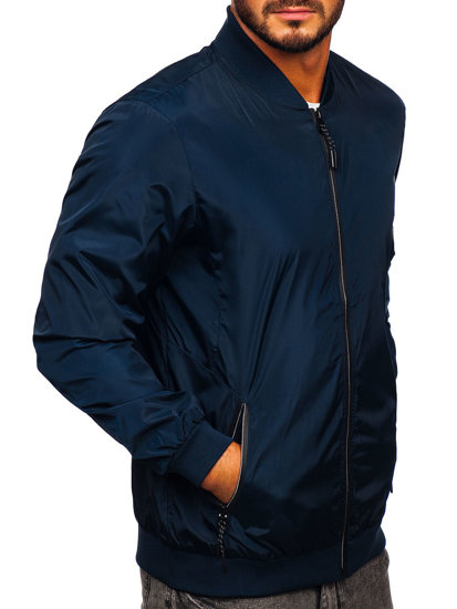 Bolf Herren Übergangsjacke Dunkelblau  W3908