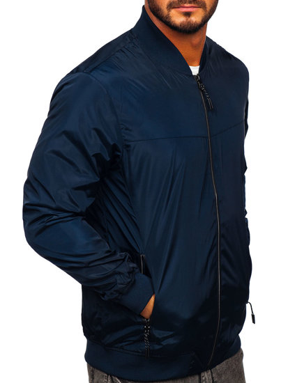 Bolf Herren Übergangsjacke Dunkelblau  W3909