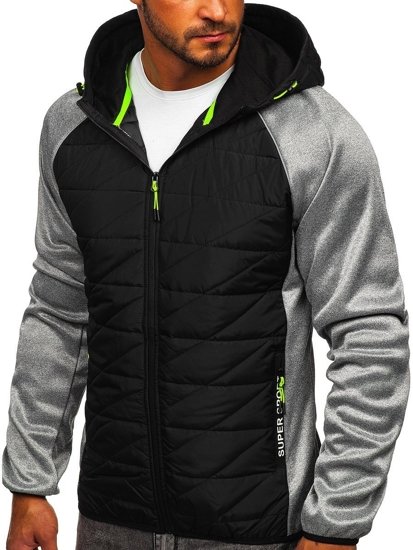 Bolf Herren Übergangsjacke Grau  KS2145