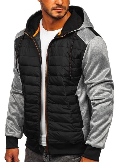 Bolf Herren Übergangsjacke Grau  KS2146