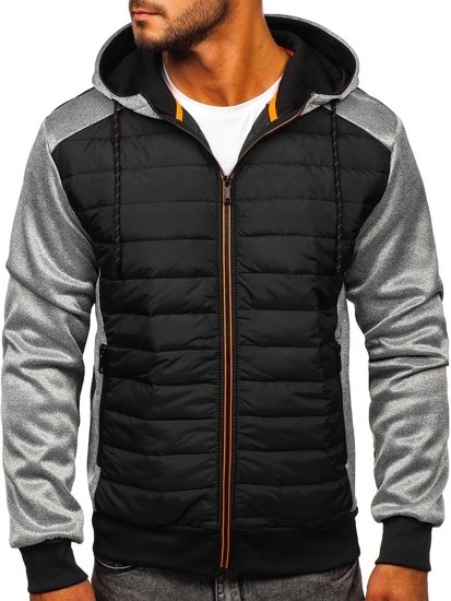 Bolf Herren Übergangsjacke Grau  KS2146