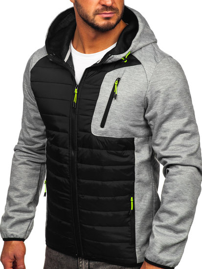 Bolf Herren Übergangsjacke Grau  KS2150