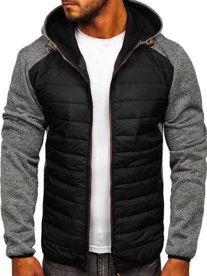 Bolf Herren Übergangsjacke Grau  KS2155