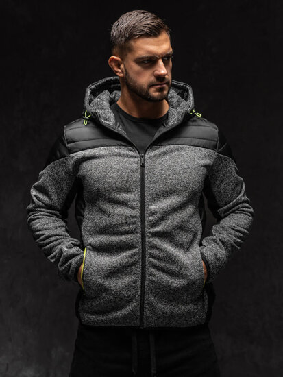 Bolf Herren Übergangsjacke Grau  KS2158