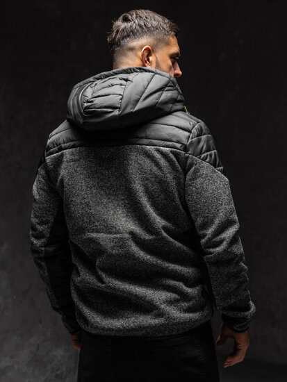 Bolf Herren Übergangsjacke Grau  KS2158