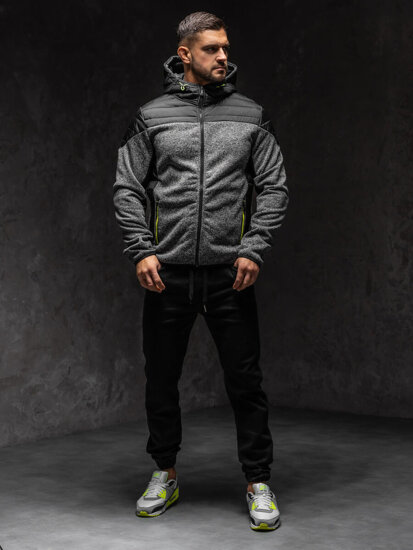 Bolf Herren Übergangsjacke Grau  KS2158