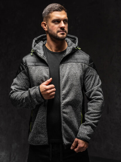 Bolf Herren Übergangsjacke Grau  KS2158