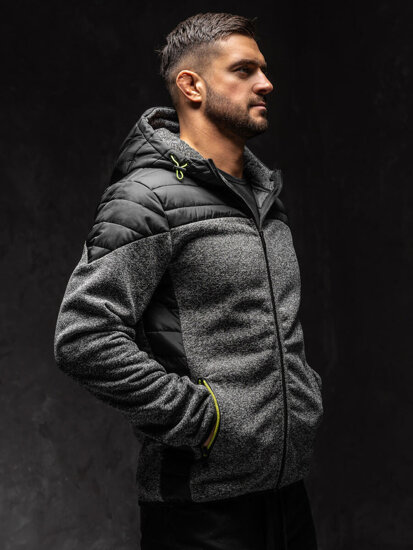 Bolf Herren Übergangsjacke Grau  KS2158A1