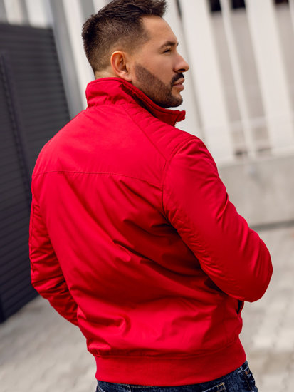 Bolf Herren Übergangsjacke Rot  1907A