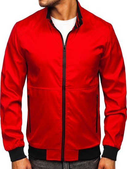 Bolf Herren  Übergangsjacke Rot 6782