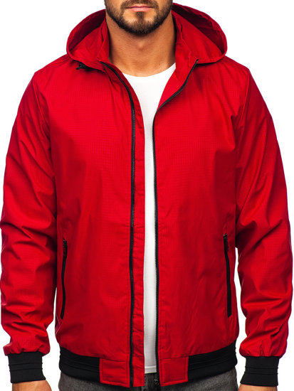 Bolf Herren Übergangsjacke Rot  7349