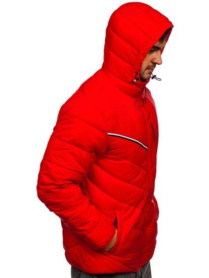 Bolf Herren Übergangsjacke Rot M13008