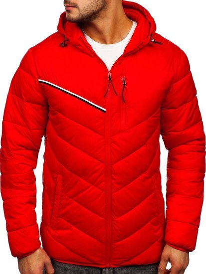 Bolf Herren Übergangsjacke Rot M13008