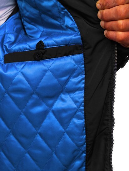 Bolf Herren Übergangsjacke Schwarz 1702