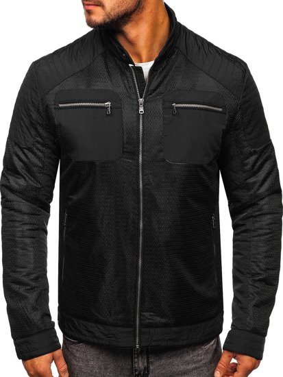 Bolf Herren Übergangsjacke Schwarz 1702