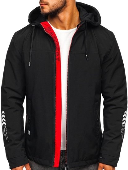 Bolf Herren Übergangsjacke Schwarz 5985