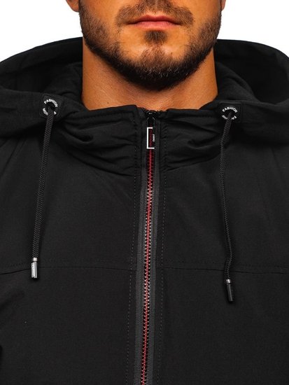 Bolf Herren Übergangsjacke Schwarz 5985